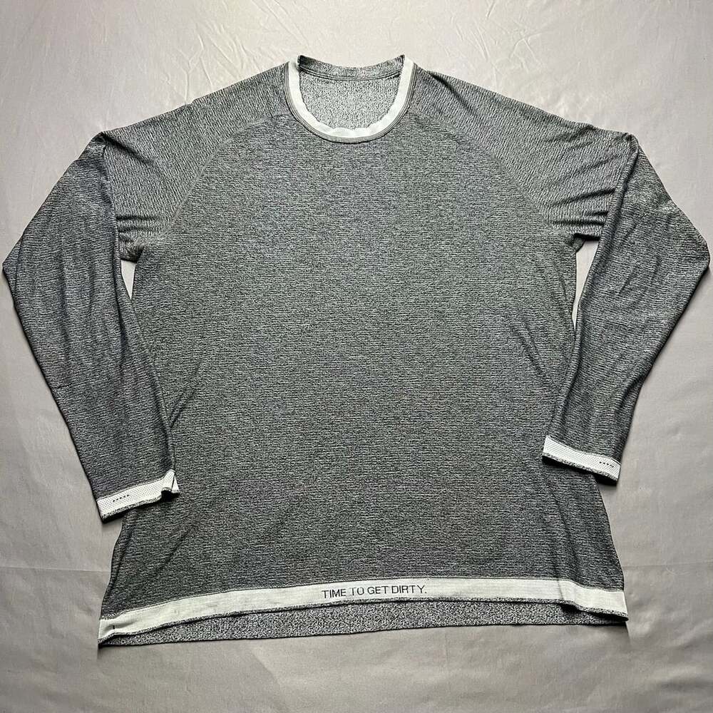 Lululemon Metal Vent Tech Long Sleeve Shirt Gray Approx Size L mens
